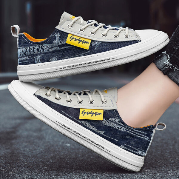 Men’s Summer Canvas Sneakers – New Low-Top Casual Shoes