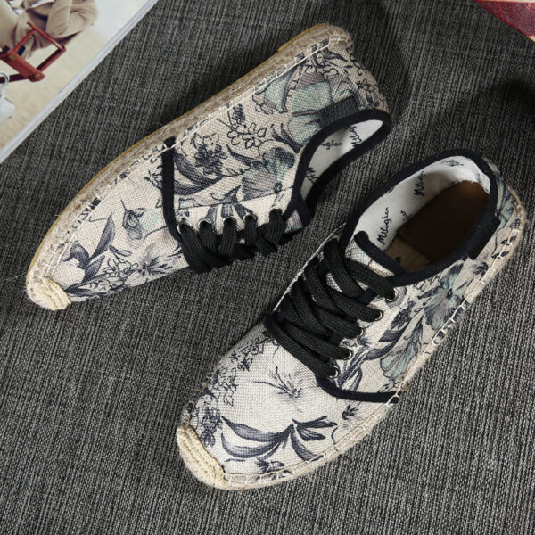Men’s Spring Canvas Espadrilles – Breathable Slip-On Loafers
