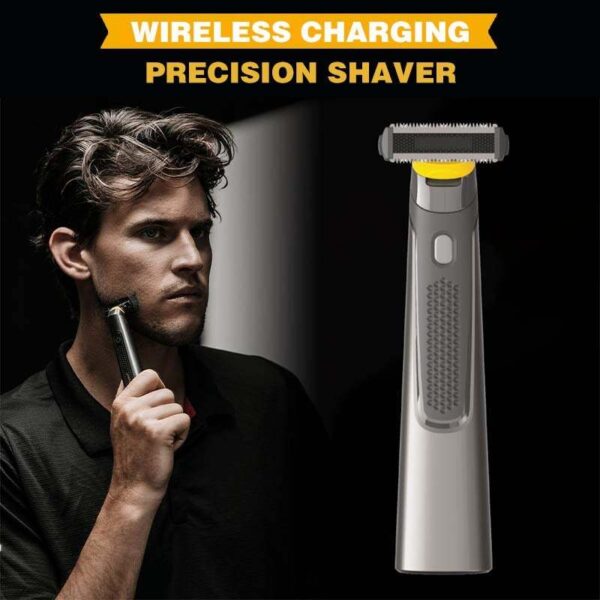 Wireless Precision Shaver – Rechargeable Straight Blade Shaving for Men