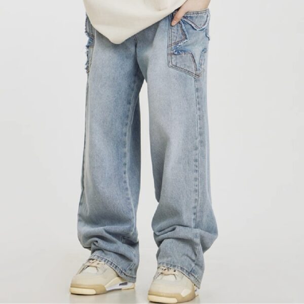 Men’s Street American Retro Jeans – Classic Urban Style