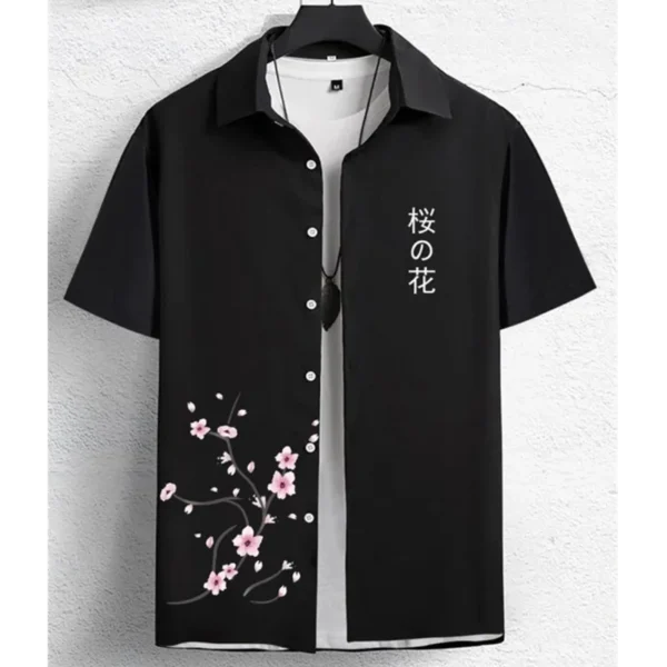 3D Floral Hawaiian Shirt – Oversized Beach Party Style