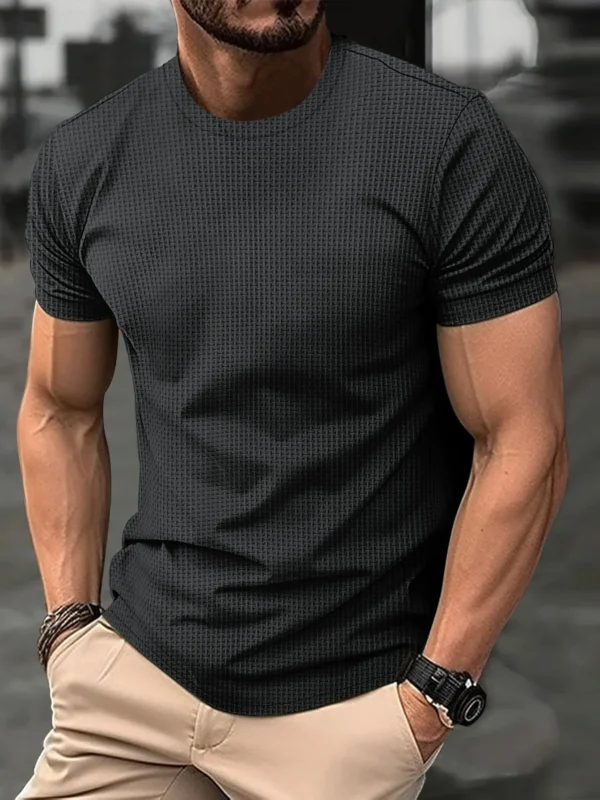 High-End Mesh Ice Silk Polo – Men’s Breathable Streetwear