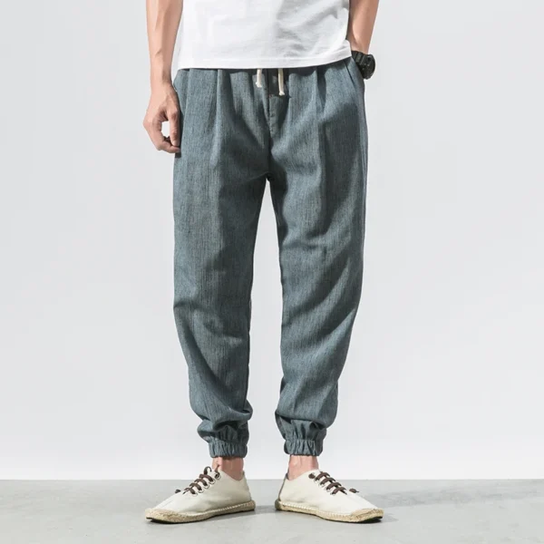 Cotton Linen Harem Joggers – Baggy, Breathable & Trendy