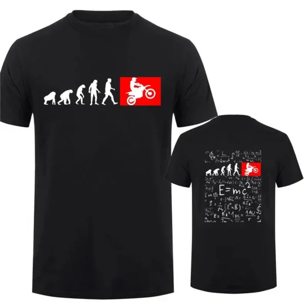 Men’s Vintage Motocross T-Shirt – Human Evolution Design