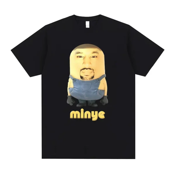 Kanye West Meme Vintage Oversized Tee – Unisex Cotton Hip Hop