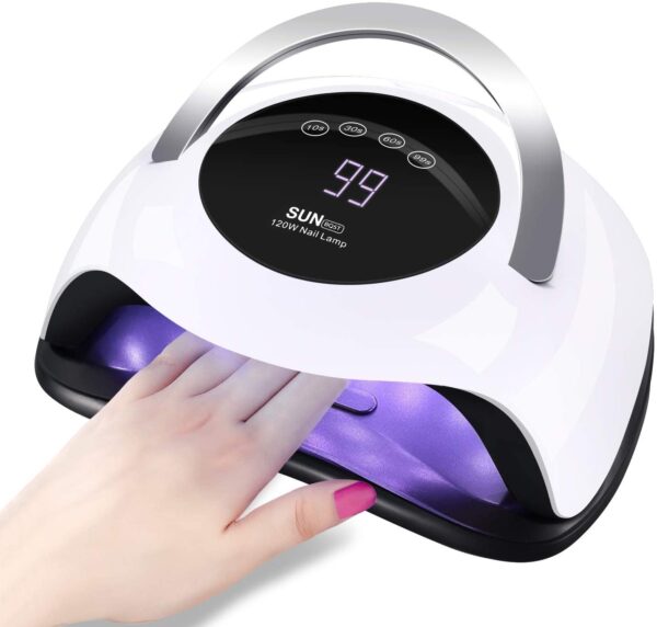 120W Phototherapy Nail Dryer – BQ5T Smart Induction LED Lamp