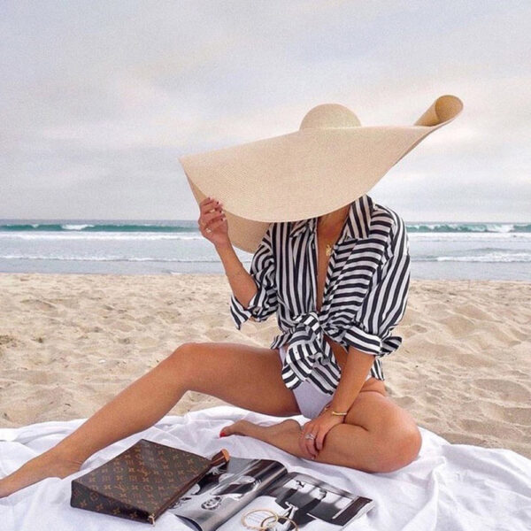 Oversized UV Protection Beach Hat