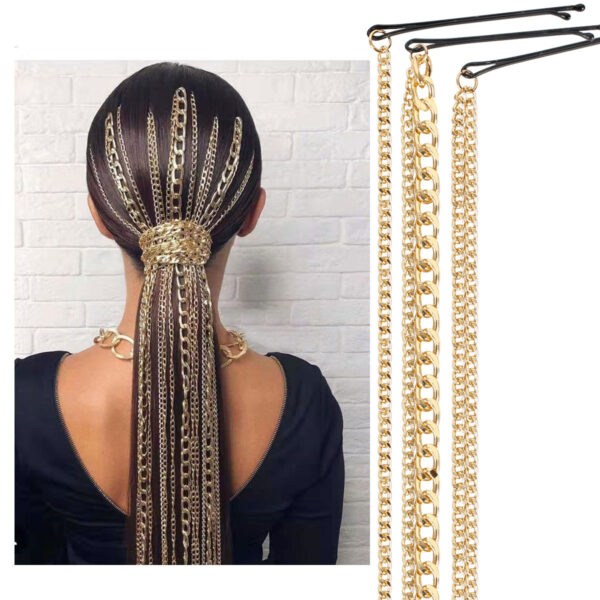 Wavy Hair Chain Fashion Headdress