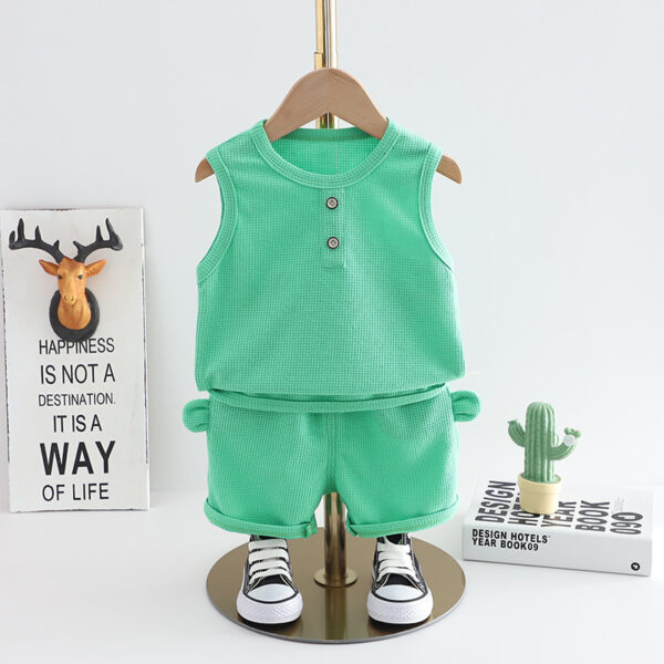 Western Sleeveless Summer Boy Outfit
