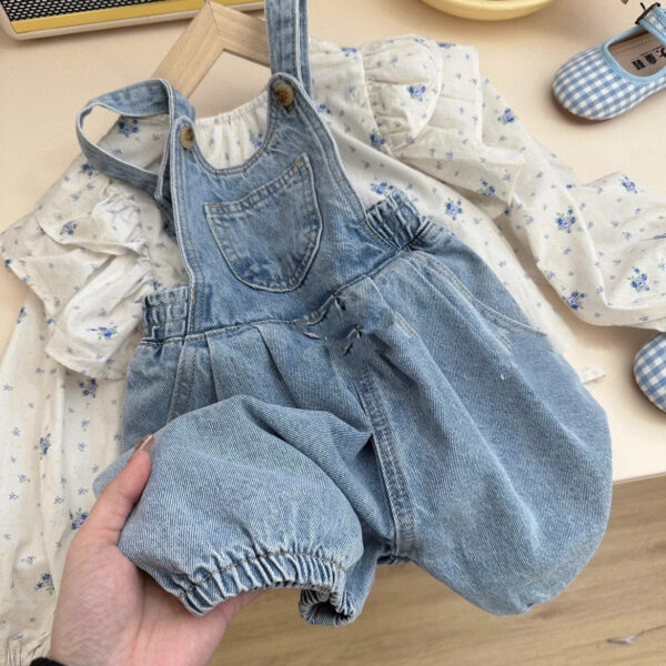 Denim Shorts Set for Girls