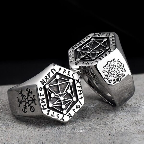 Nordic Viking Warrior Ring Men