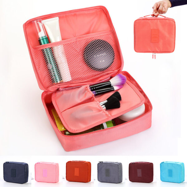 Waterproof Travel Makeup Bag – Multi-Pocket Organizer