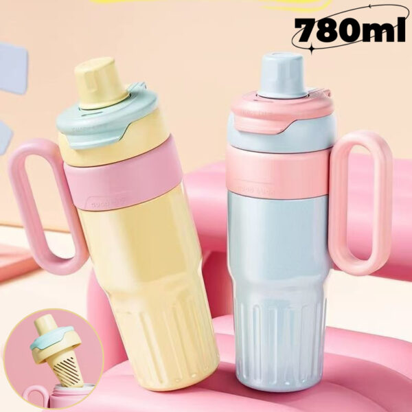 Gradient Dual-Drink Thermal Straw Cup