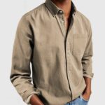 2025 Long-Sleeve Lapel Shirt for Men