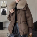 Warm Down Cotton-Padded Fur Collar Jacket